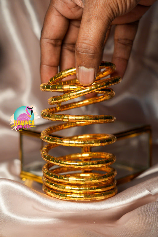 Rahi Golden Spiral Bangle