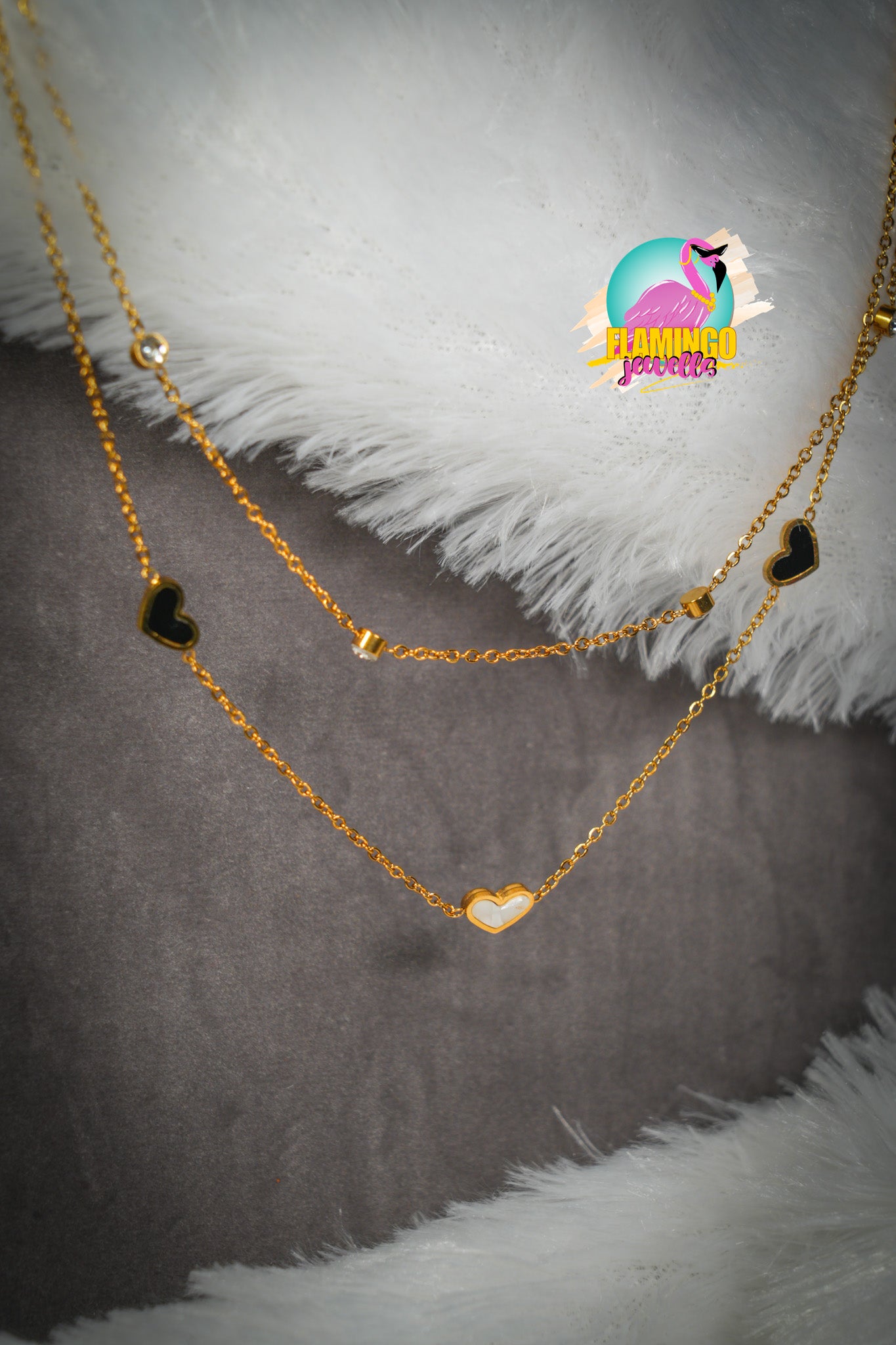 Double Layered Heart Necklace