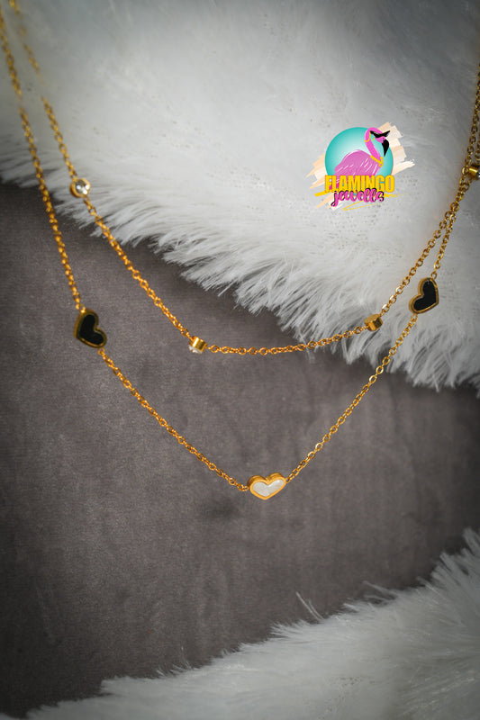 Double Layered Heart Necklace