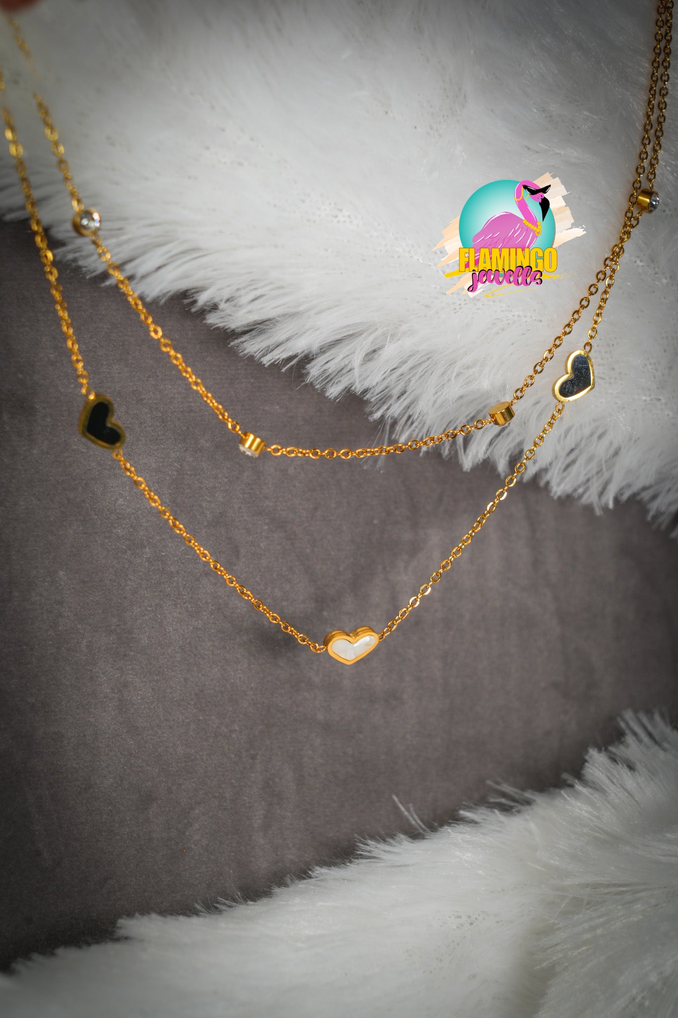 Double Layered Heart Necklace