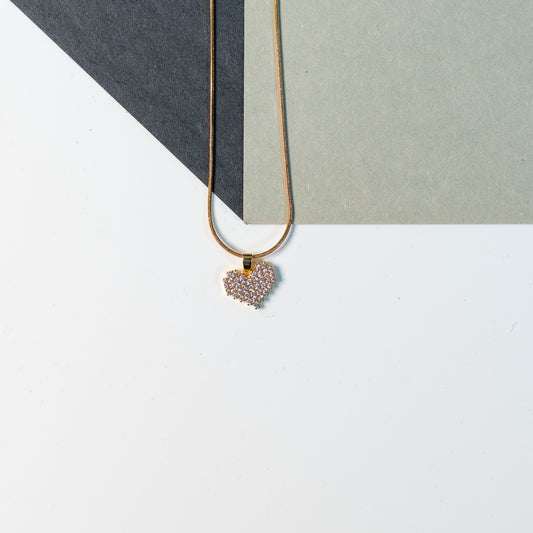 Rhinestone Heart Pendant