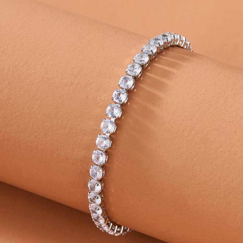 Tennis Bracelet (Silver)