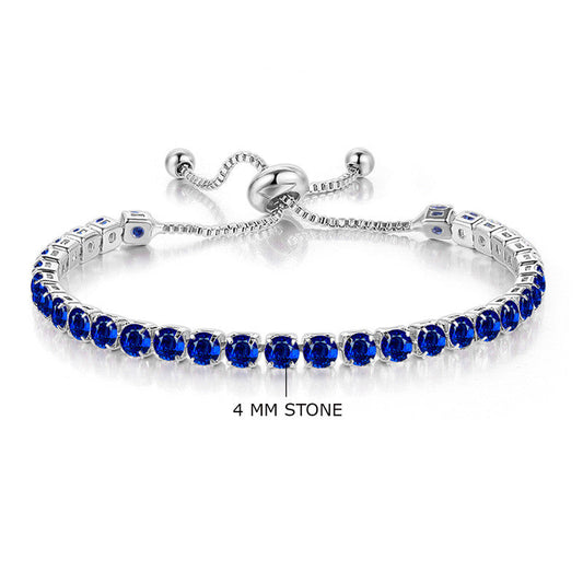 Tennis Bracelet (Blue)