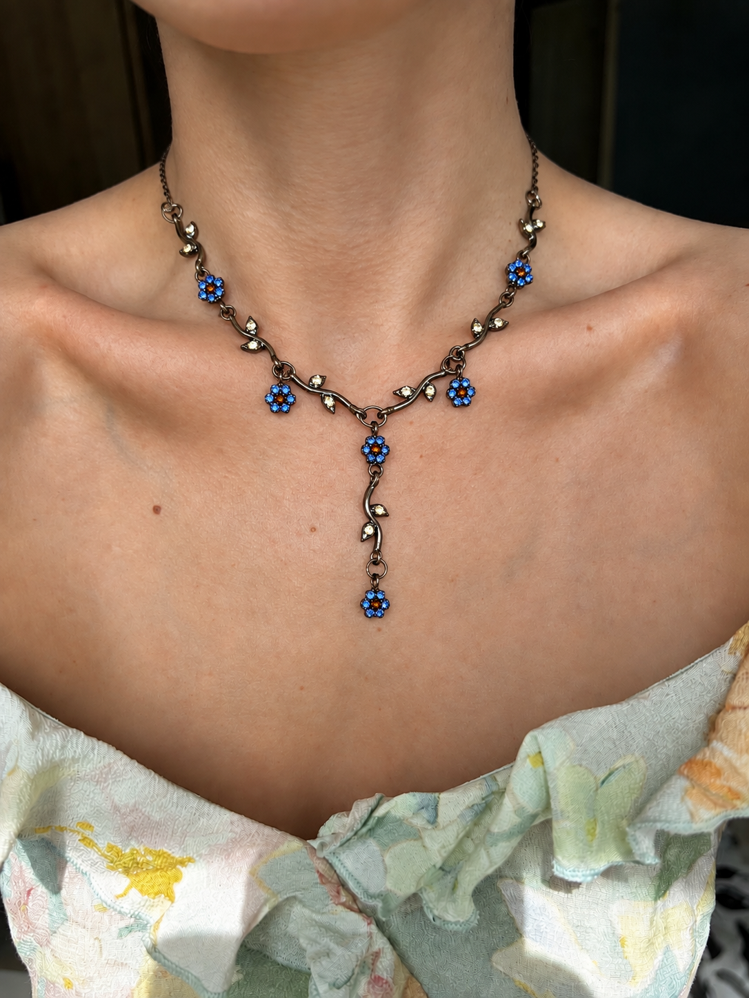 Vintage Floral Necklace