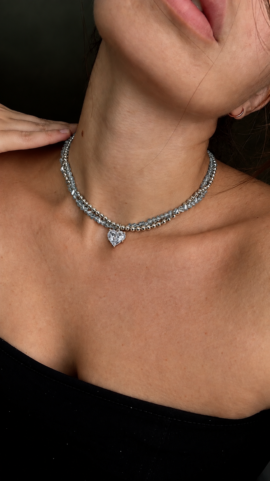 Twisted Heart Necklace