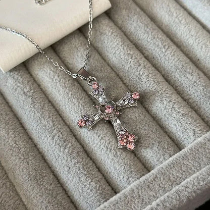 Pink Cross Pendant