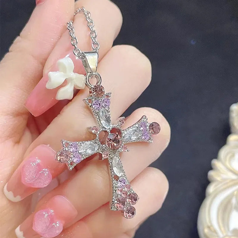 Pink Cross Pendant