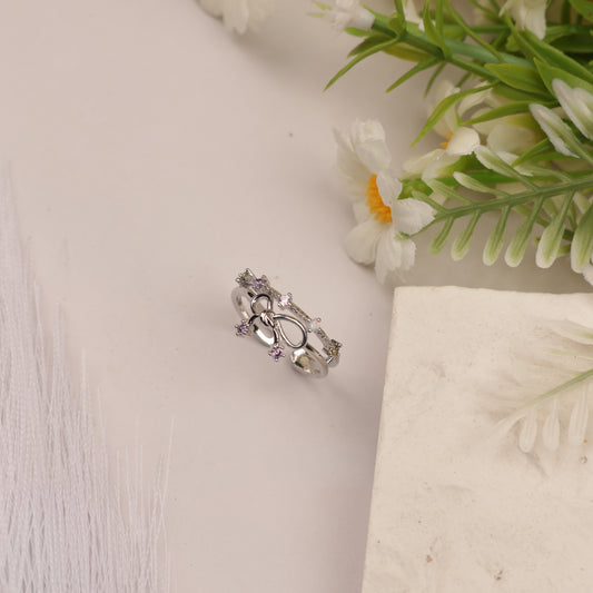 Petite Bow Adjustable Ring