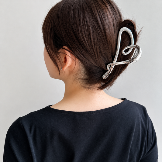 Metal Heart Shape Hair Claw