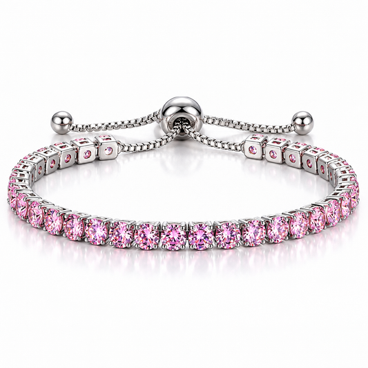 Tennis Bracelet (Pink)