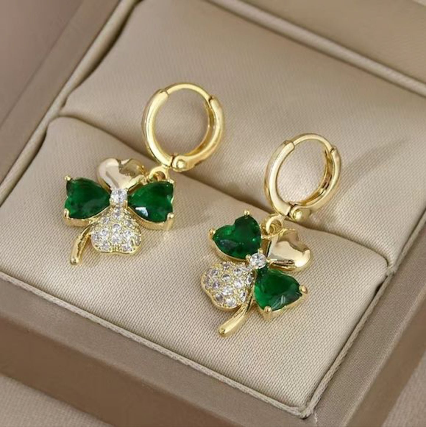 Clover Leaf Drop Earrings