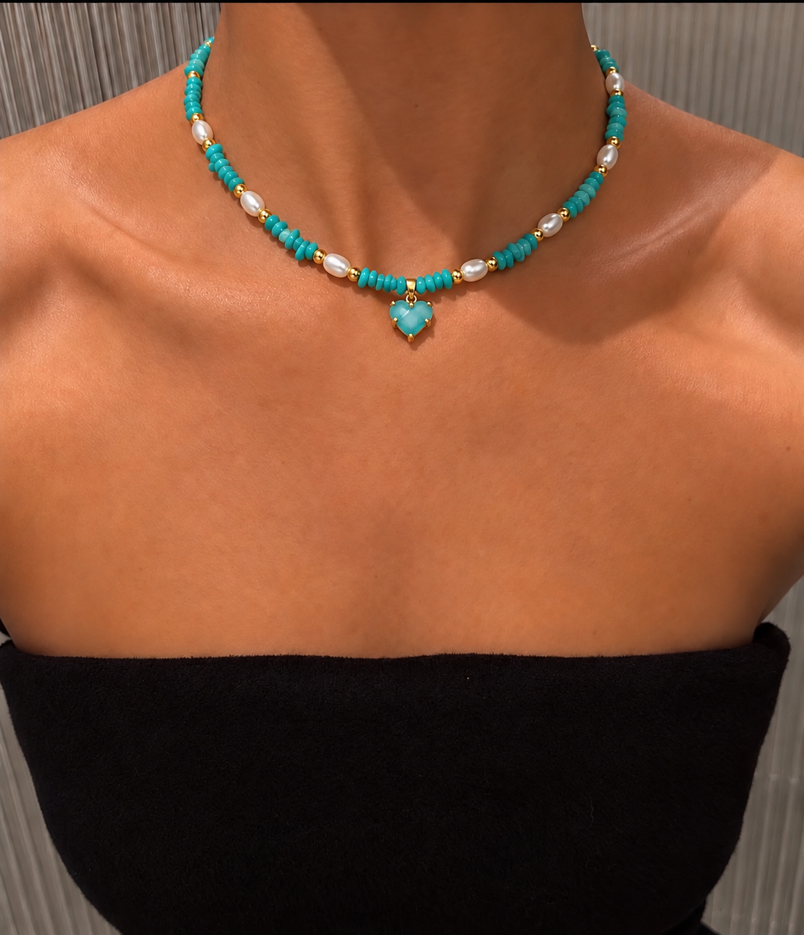 British Style Heart Shape Necklace