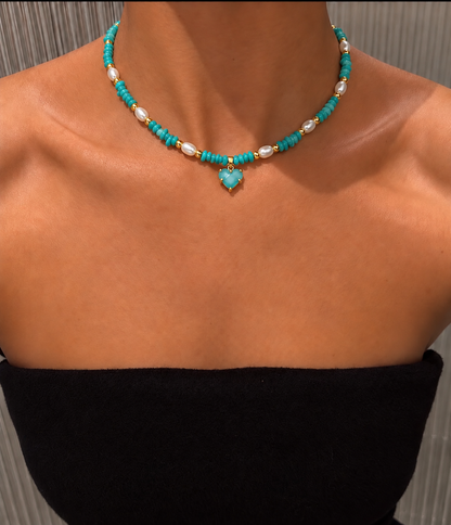 British Style Heart Shape Necklace
