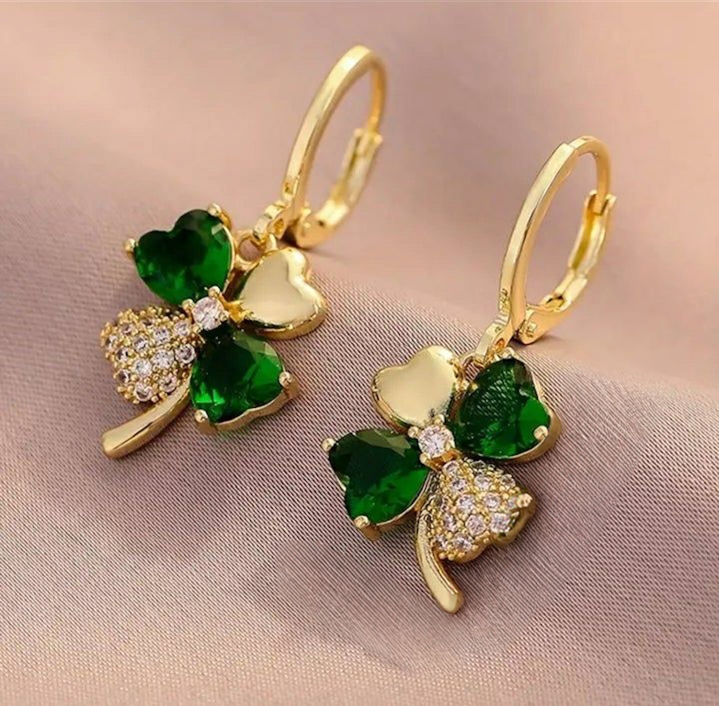 Clover Leaf Drop Earrings