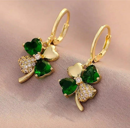 Clover Leaf Drop Earrings