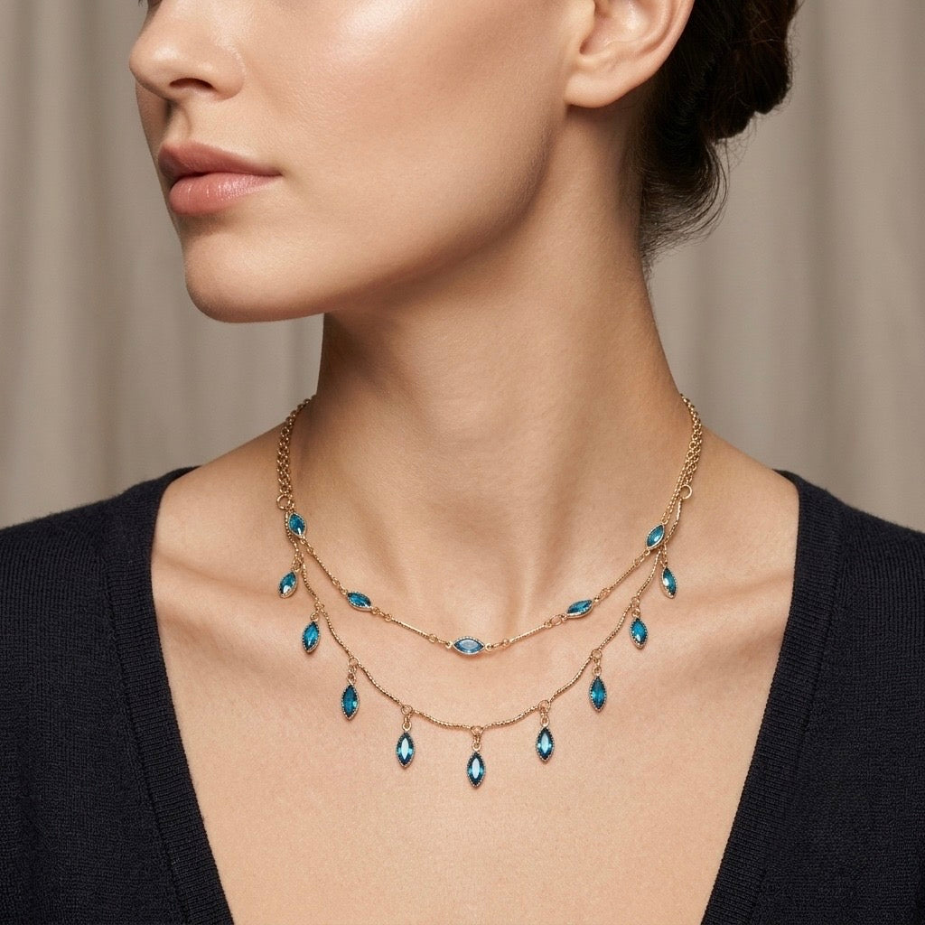 Vintage Style Double Layer Necklace