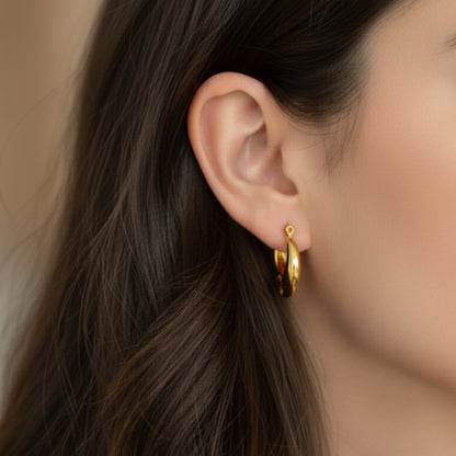 Sun Hoop Earrings