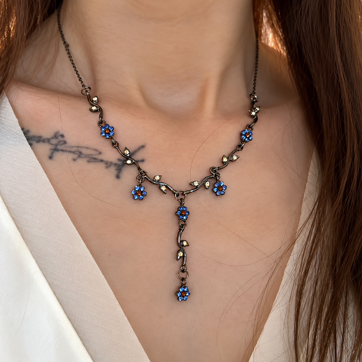 Vintage Floral Necklace