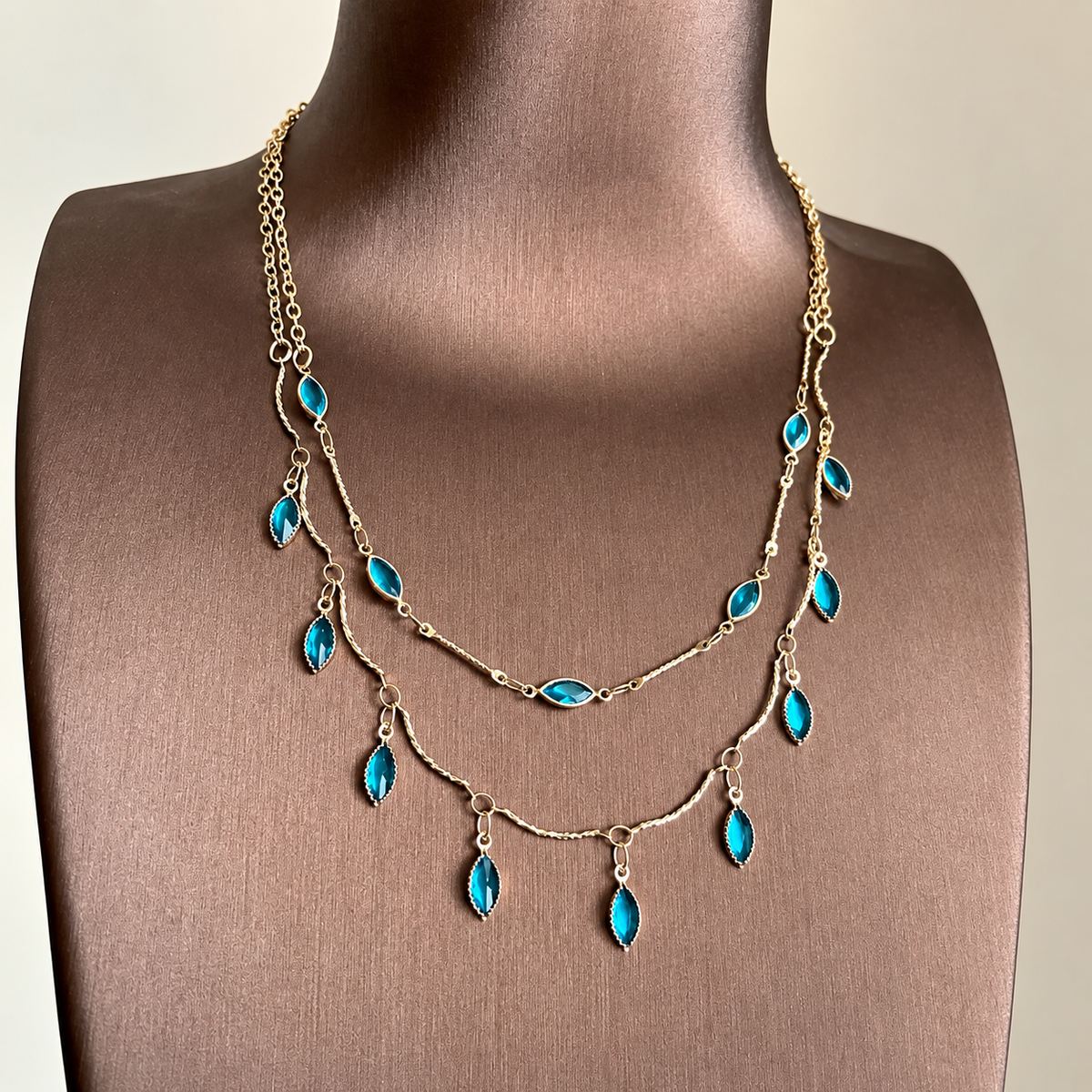 Vintage Style Double Layer Necklace