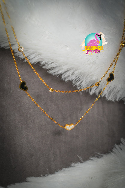 Double Layered Heart Necklace