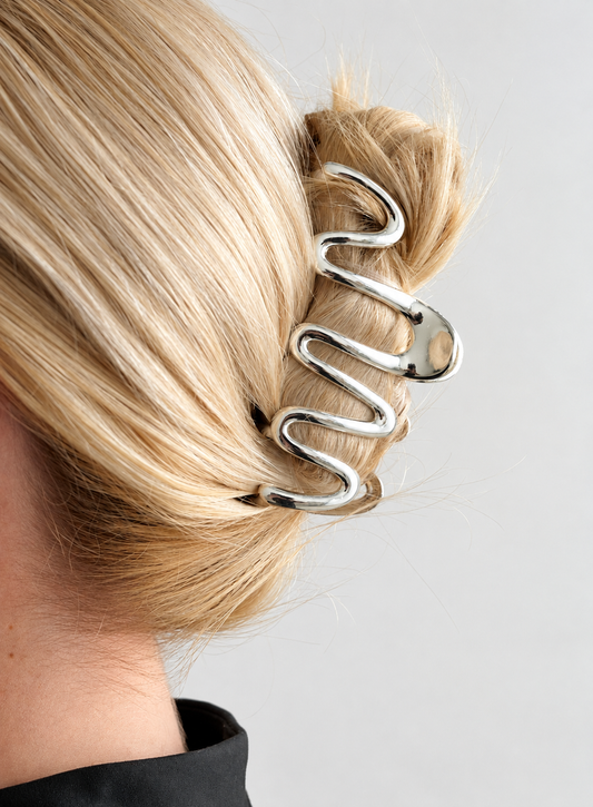 Metal Wave Hair Claw (Big)