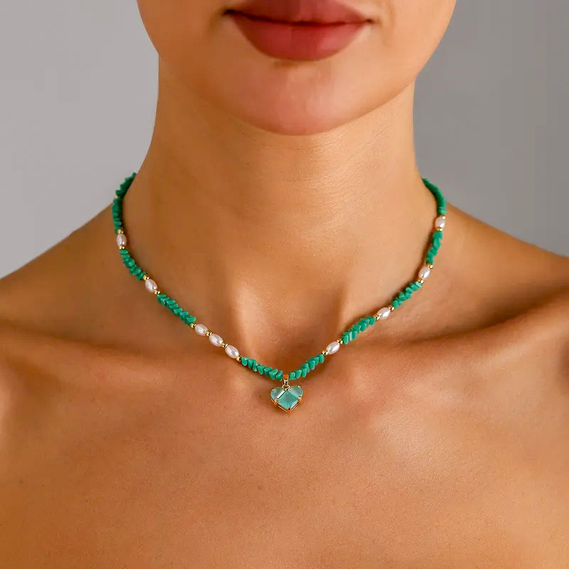 British Style Heart Shape Necklace
