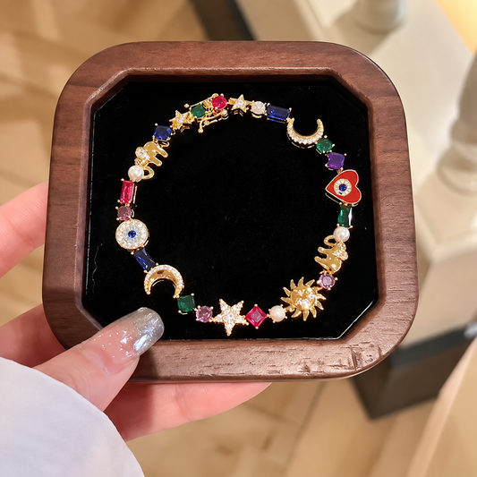 Evil Eye Star Enamel Bracelet