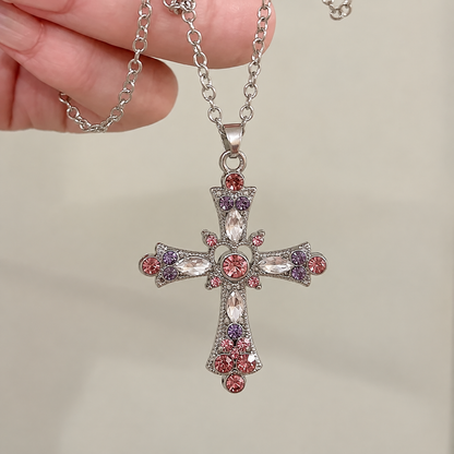 Pink Cross Pendant