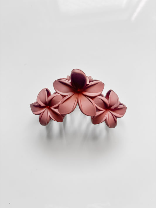Triple Flower Hair Claw (Matte)