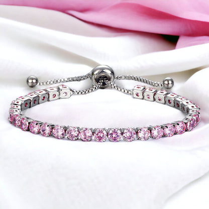 Tennis Bracelet (Pink)