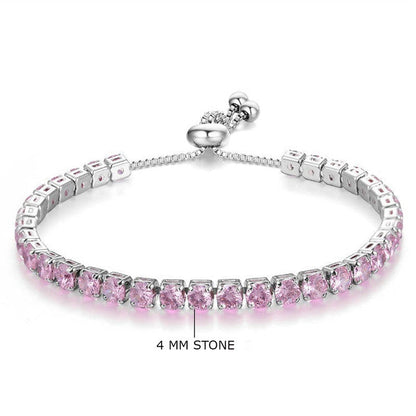 Tennis Bracelet (Pink)