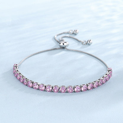 Tennis Bracelet (Pink)