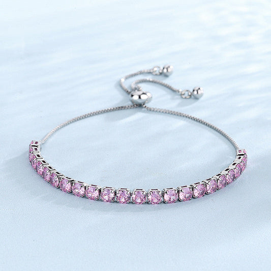 Tennis Bracelet (Pink)