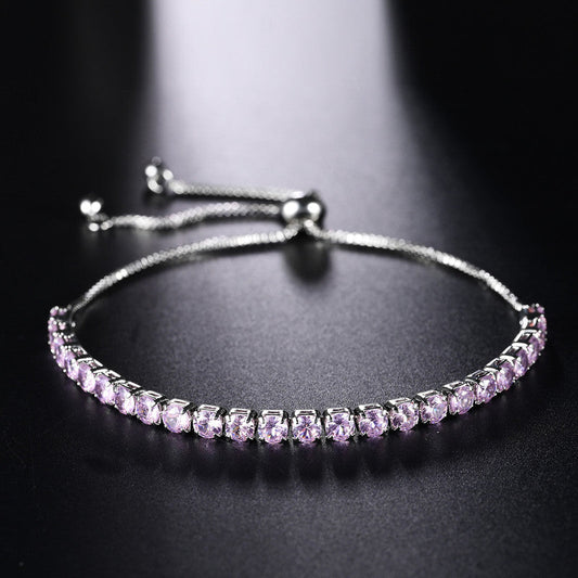 Tennis Bracelet (Pink)