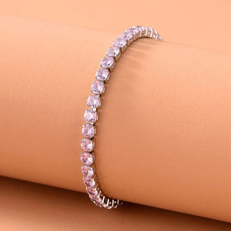 Tennis Bracelet (Pink)