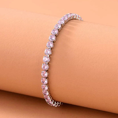 Tennis Bracelet (Pink)