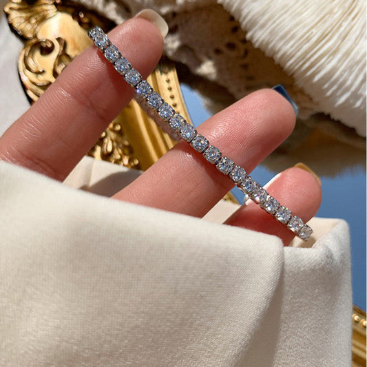 Tennis Bracelet (Silver)