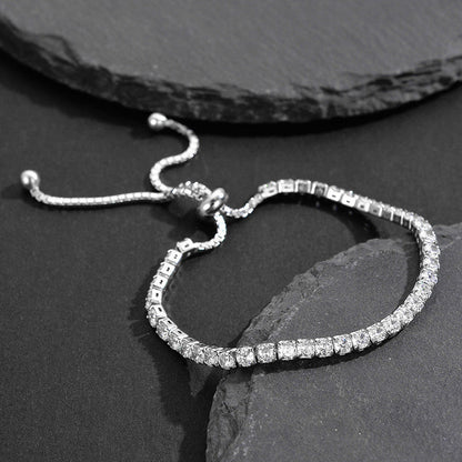 Tennis Bracelet (Silver)