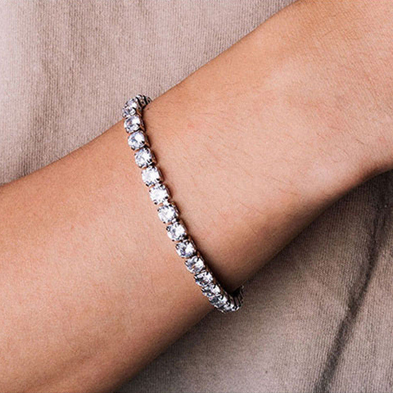 Tennis Bracelet (Silver)