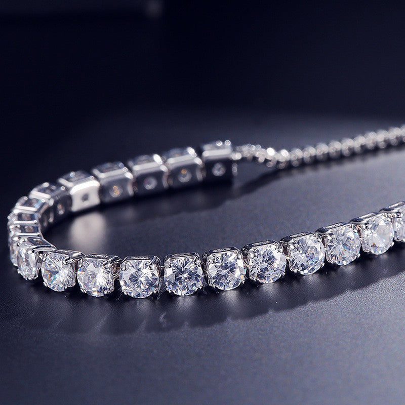 Tennis Bracelet (Silver)
