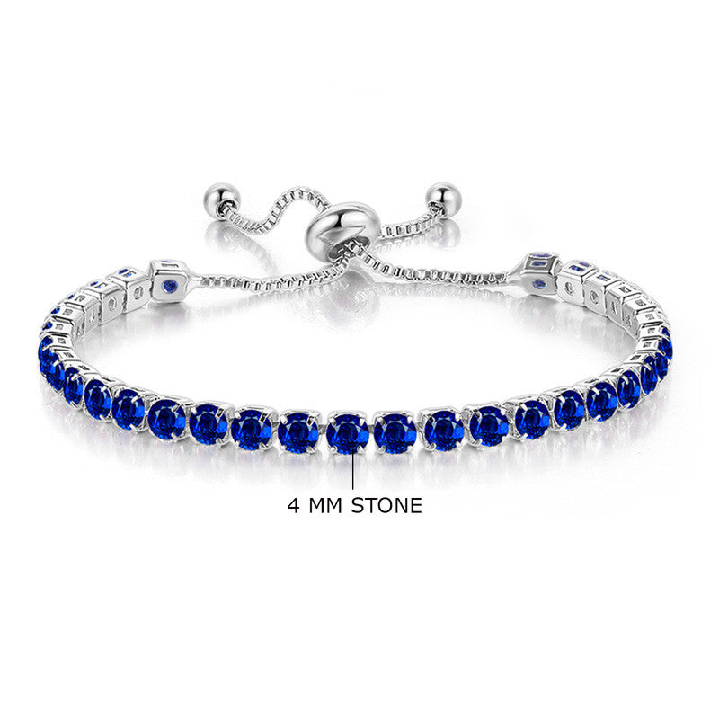 Tennis Bracelet (Blue)