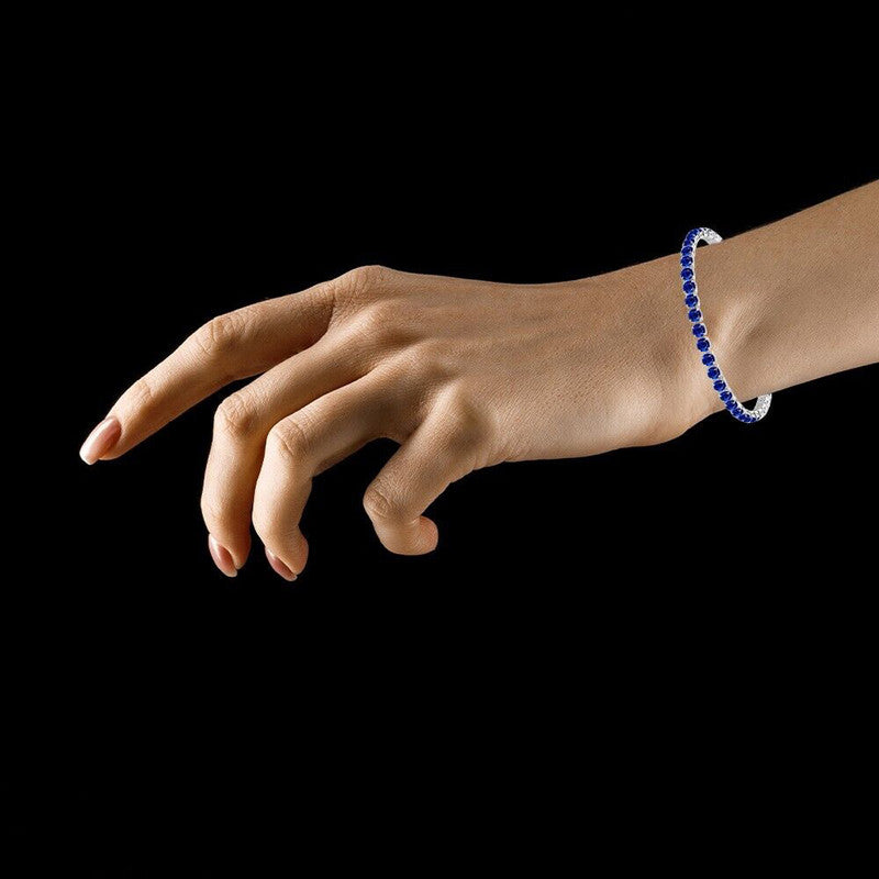 Tennis Bracelet (Blue)