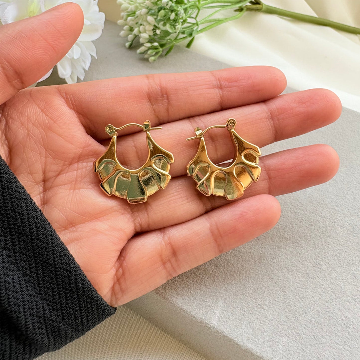 Croissant Hoop Earrings